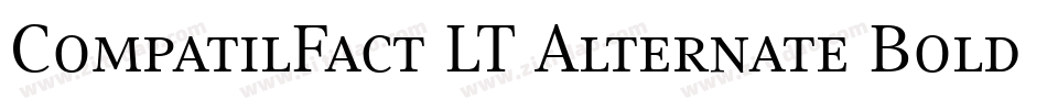 CompatilFact LT Alternate Bold Small Caps字体转换